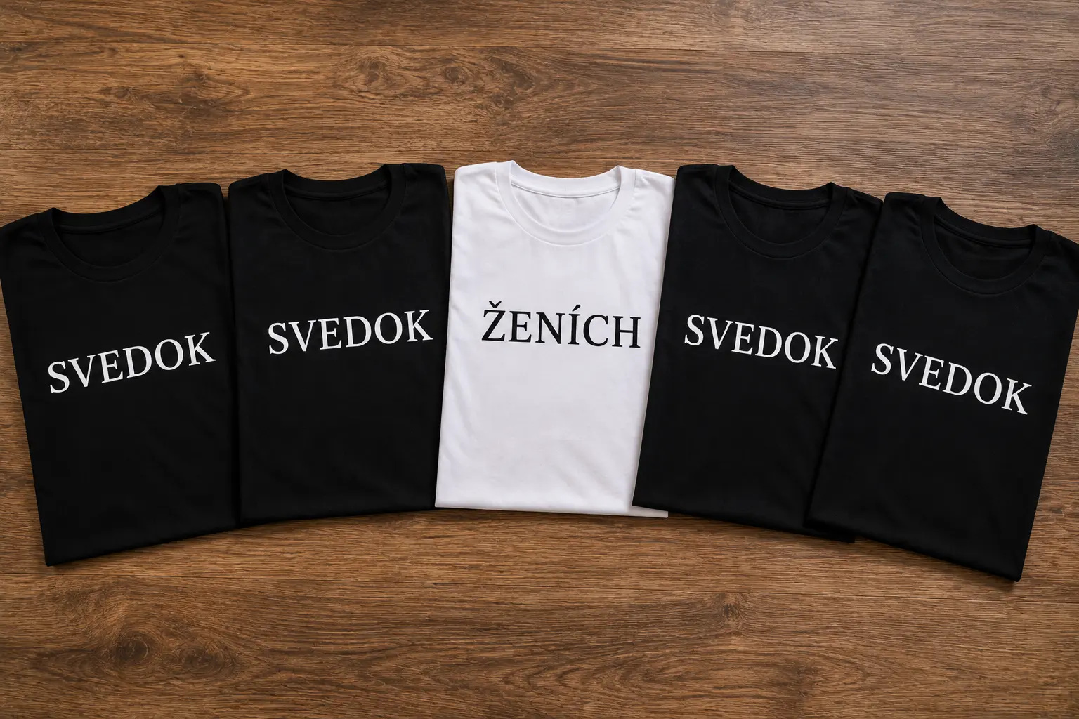DTF potlač svadobných tričiek na mieru